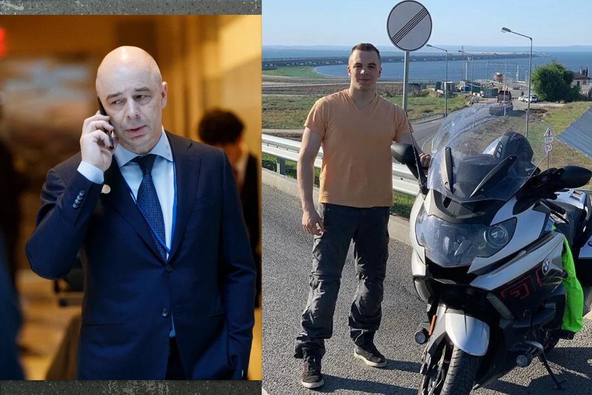 Антон Силуанов и его сын Глеб. Фото: Shawn Thew / EPA-EFE; <a data-sk="tooltip_parent" data-stringify-link="https://www.instagram.com/gleb.s99/" href="https://www.instagram.com/gleb.s99/" rel="noopener noreferrer" target="_blank">Instagram</a>