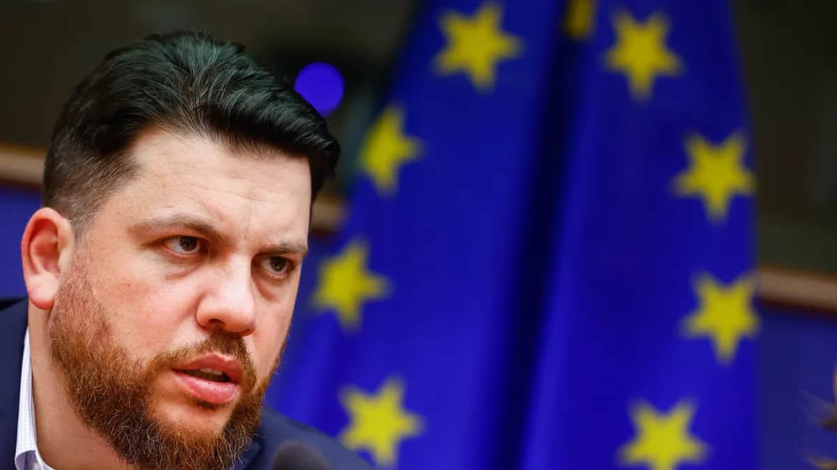 Leonid Volkov at the European Parliament in Brussels, 28 September 2022. Photo: EPA-EFE / STEPHANIE LECOCQ