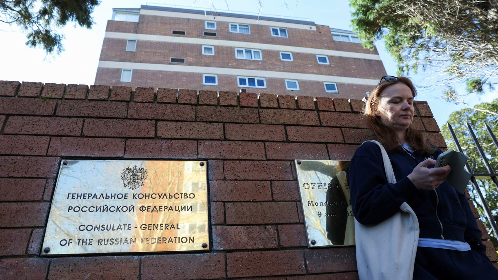 Консульство России, Сидней, Австралия, 1 сентября 2025 года. Фото: Hollie Adams / Reuters / Scanpix / LETA