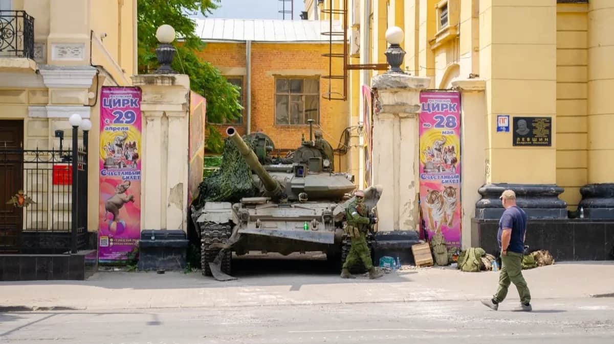 Бойцы ЧВК «Вагнера» в Ростове-на-Дону. Фото: «Новая газета Европа»