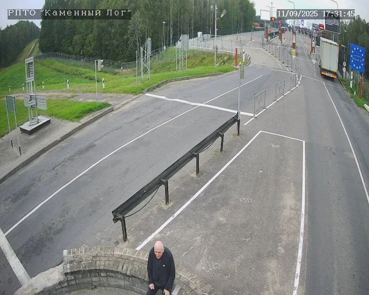 Statkevich seen on CCTV footage from the Belarusian-Lithuanian border on 11 September 2025.&nbsp;