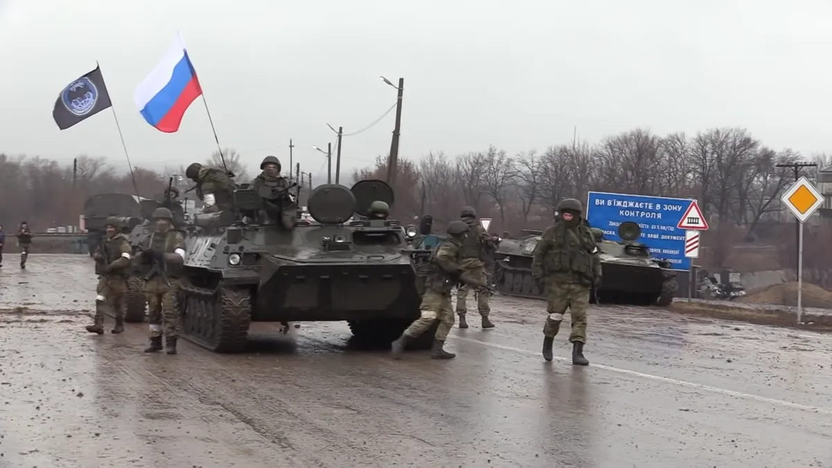 Подразделение военной разведки ВС РФ в Новоайдаре, Луганская область. Фото: Минобороны России