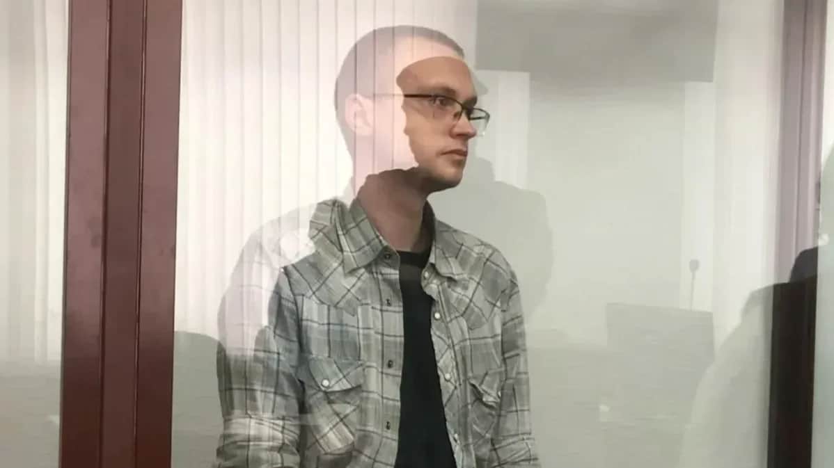 Alexey Rozhkov in court. Photo: Mediazona