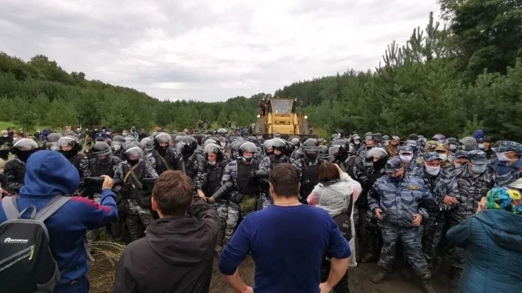 The Kushtau protests in 2020. Photo: social media 