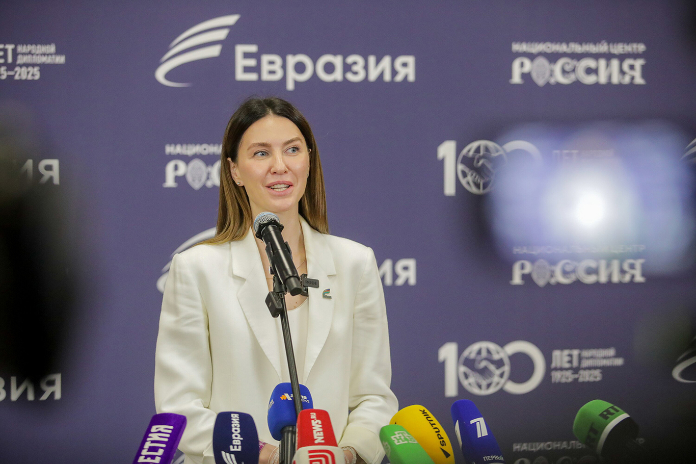 Председатель совета АНО «Евразия» Алена Аршинова, Москва, 29 октября 2025 года. Фото: Артур Новосильцев / Агентство «Москва»