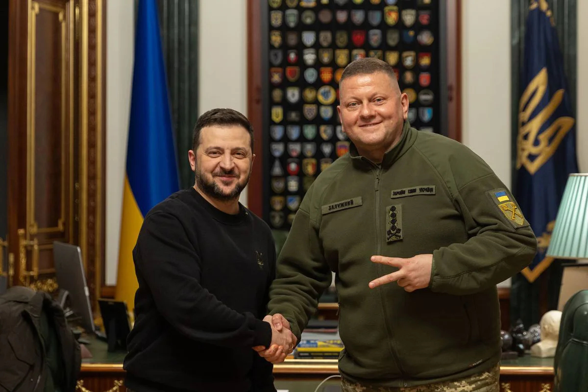 Владимир Зеленский и Валерий Залужный. Фото: <a data-sk="tooltip_parent" data-stringify-link="https://t.me/V_Zelenskiy_official/9405" href="https://t.me/V_Zelenskiy_official/9405" rel="noopener noreferrer" target="_blank">Telegram</a>