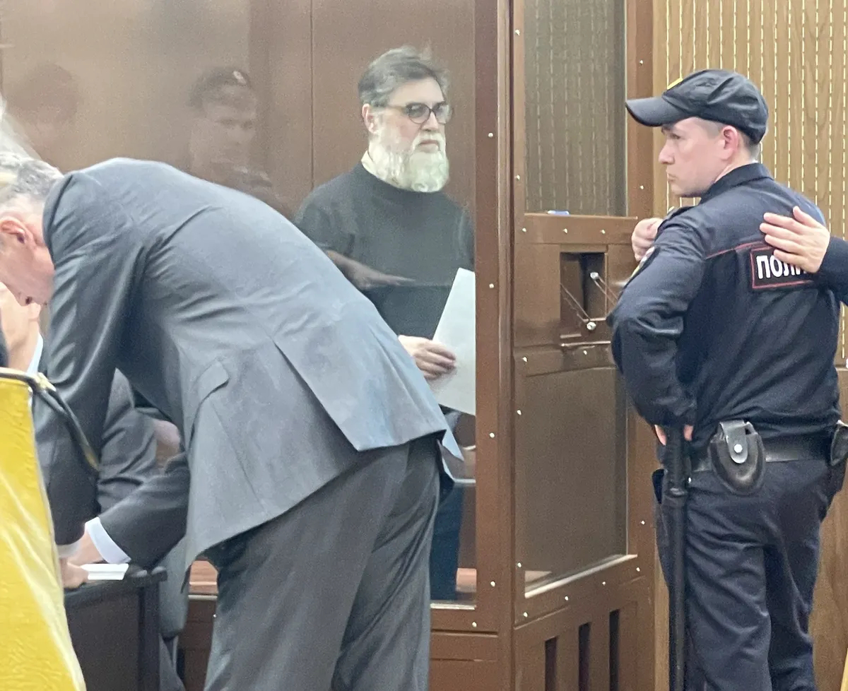Sergey Zuev in the courtroom. Photo: Vera Chelischeva, exclusively for Novaya Gazeta. Europe
