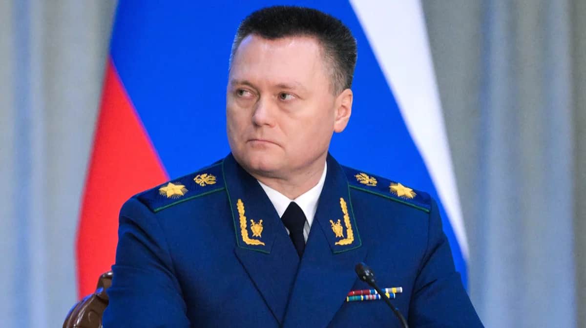 Генеральный прокурор Игорь Краснов на расширенном заседании коллегии Генеральной прокуратуры, Москва, 19 марта 2025 года. Фото: Алексей Никольский / РИА «Новости» / Kremlin