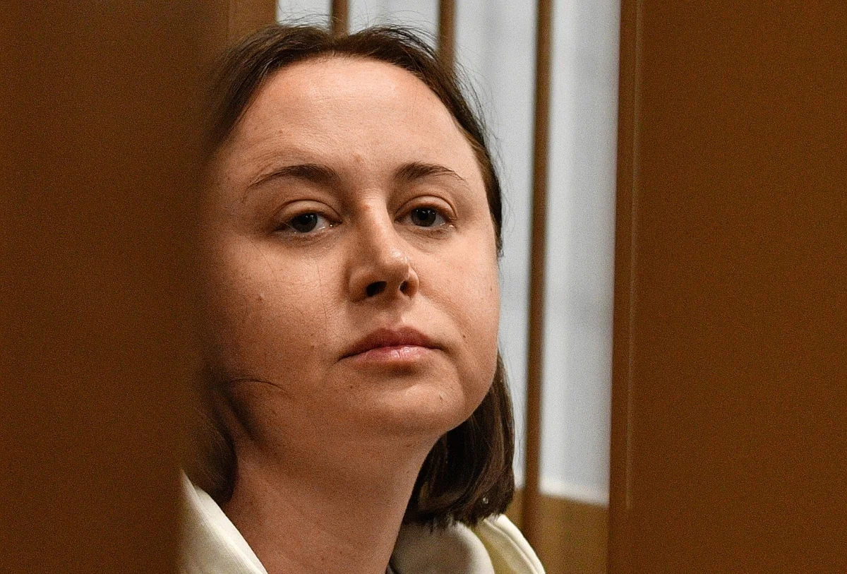 Светлана Петрийчук во время судебного заседания, Москва, 5 мая 2023 года. Фото: Антон Новодережкин / Коммерсантъ / Sipa USA / Vida Press