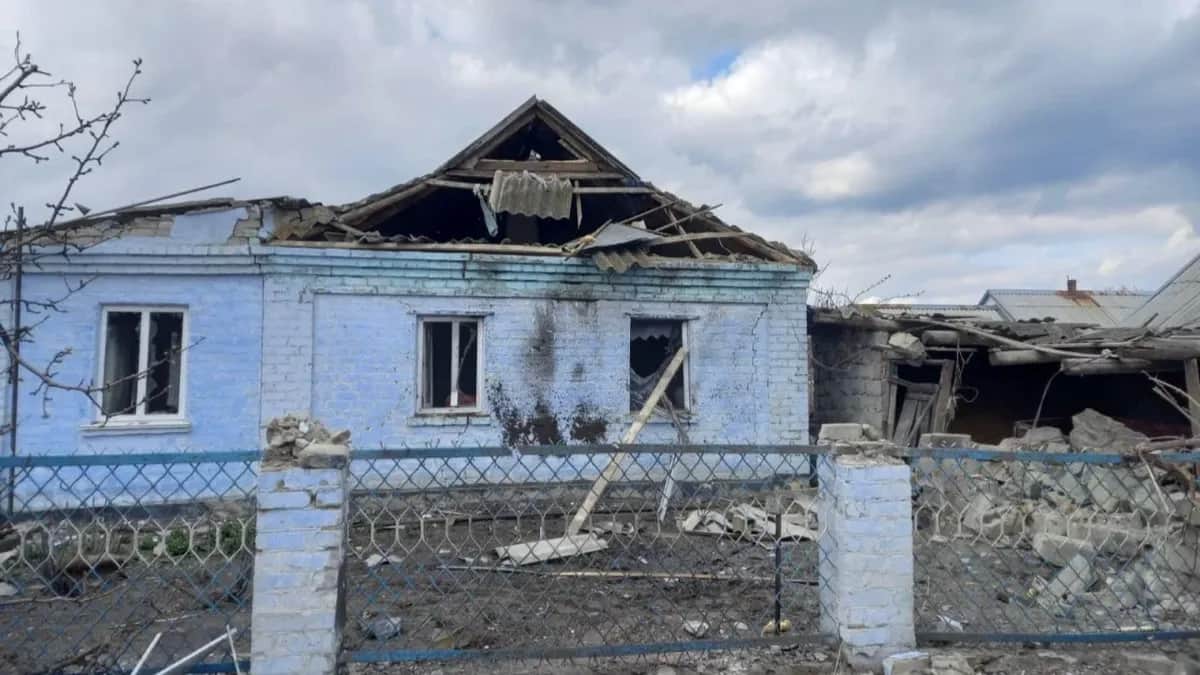 Осокоровка — село в Херсонской области Украины после обстрелов. Фото: Осокорівка UA / Facebook