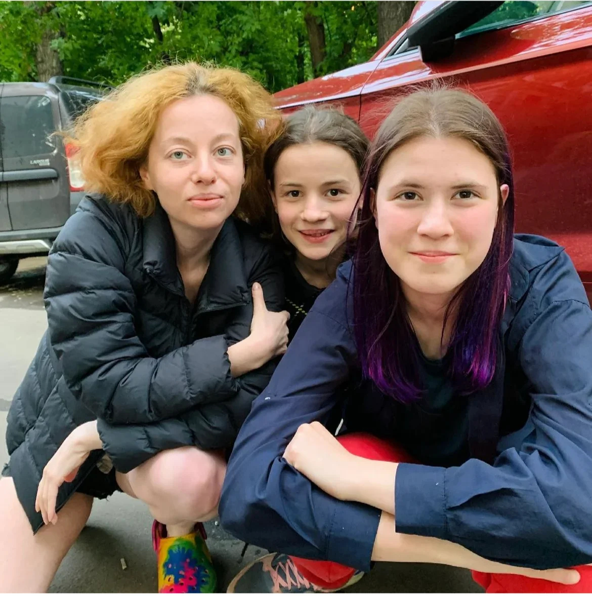 Zhenya Berkovich with daughters Kira and Anya. Photo: <a href="https://www.instagram.com/ebberkovich/" rel="noopener noreferrer" title="https://www.instagram.com/ebberkovich/">Instagram</a>