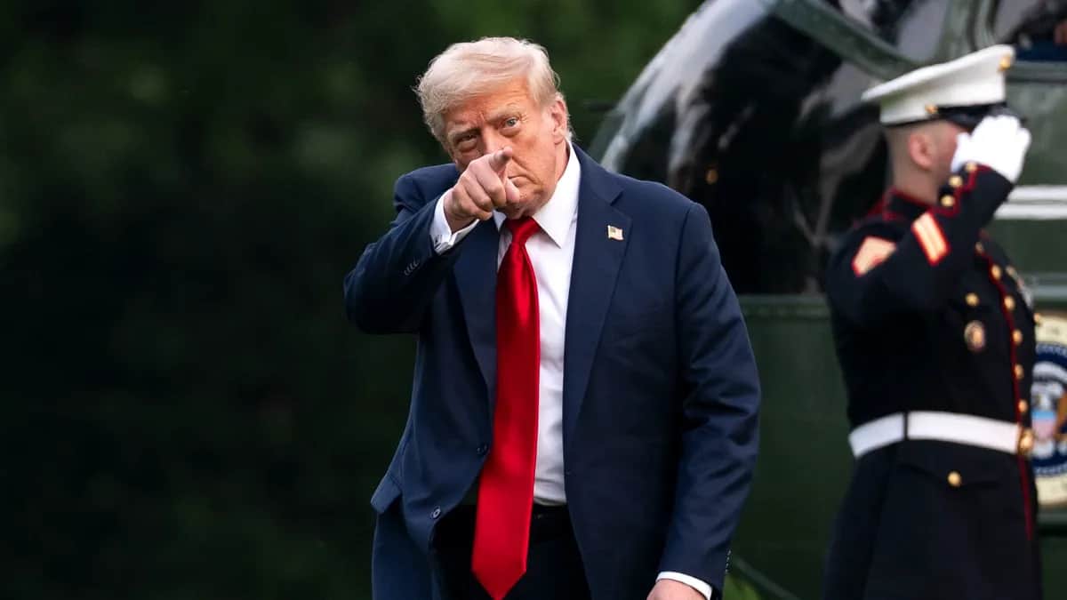 US President Donald Trump on the South Lawn of the White House in Washington, 13 July 2025. Photo: EPA/BONNIE CASH