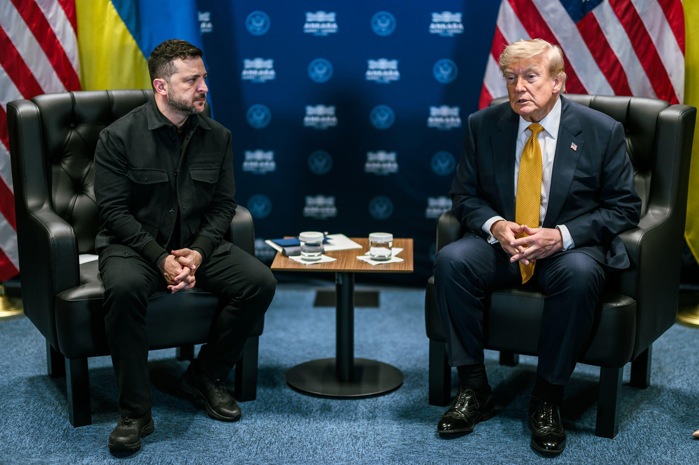 Владимир Зеленский и Дональд Трамп во время двухсторонней встречи на саммите НАТО, 8 июля 2026 года. Фото: Фото: Daniel Torok / The White House / Alamy / Vida Press