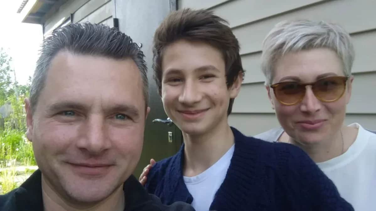 Yegor Balazeykin with family. Photo: Balazeykin’s case Telegram channel
