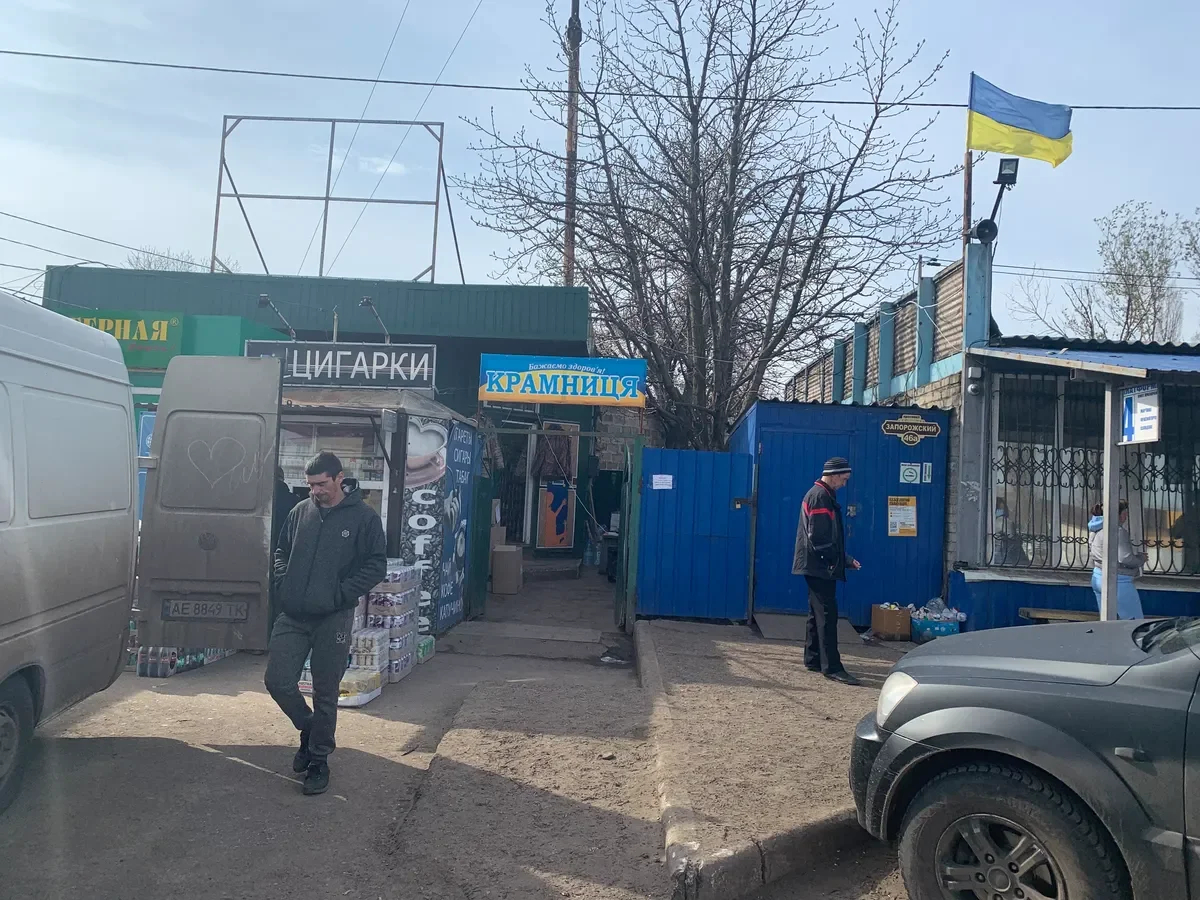 The Kurakhove market has been shelled more than once with casualties. Photo: Olga Musafirova