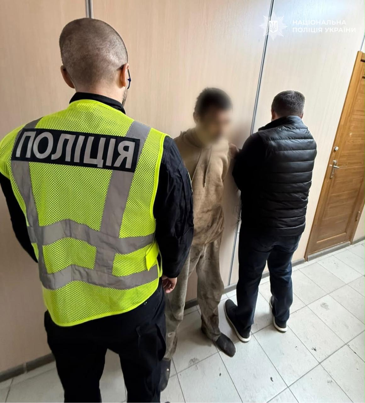 Задержанный по подозрению в убийстве украинских военных. Фото: Иван Выговский / Telegram