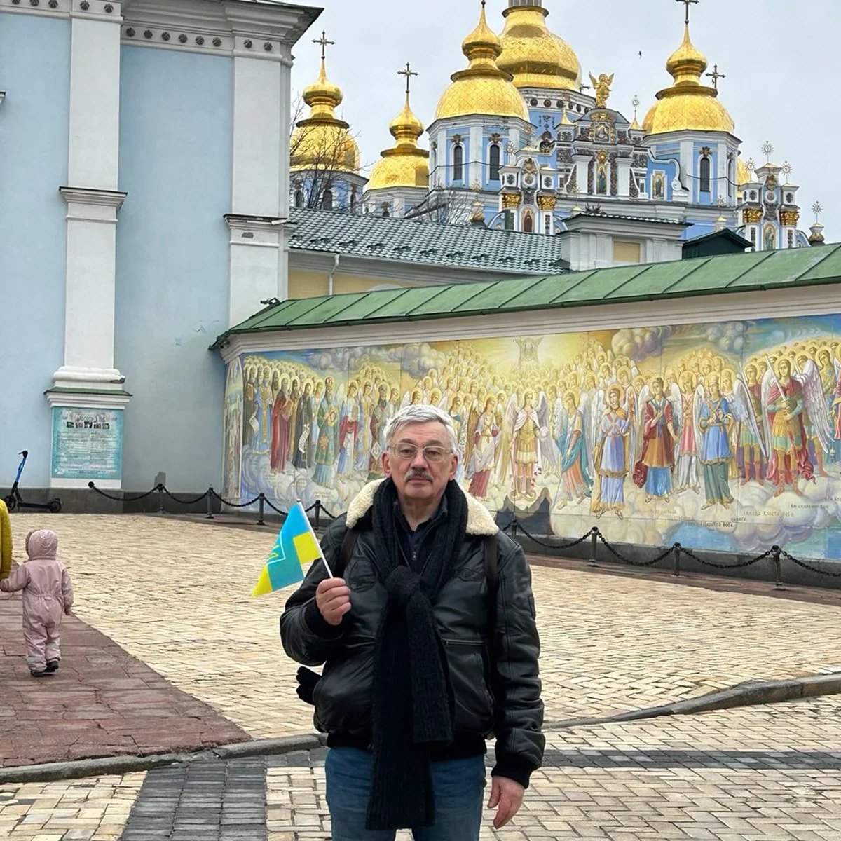Oleg Orlov in Kyiv, Ukraine. Photo from personal archive