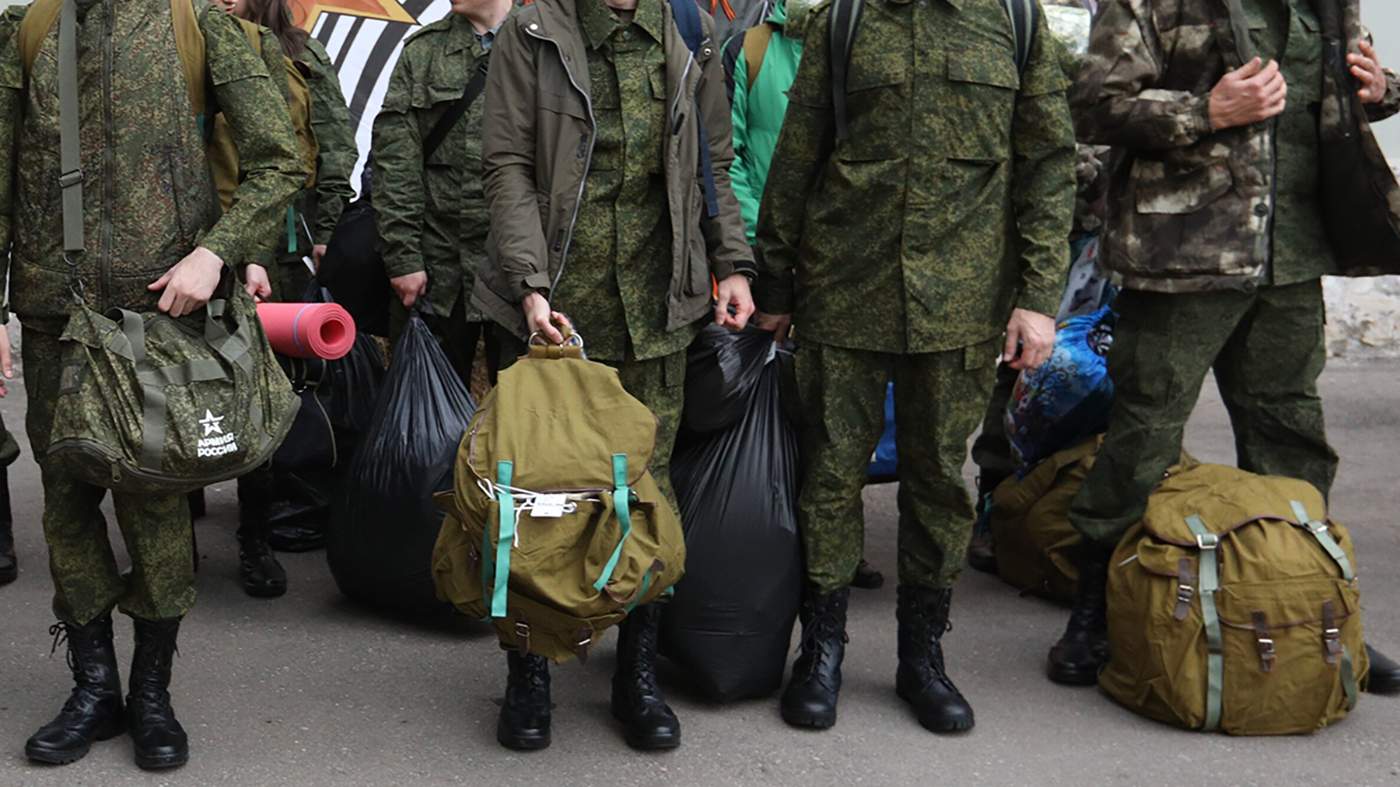 Выдача обмундирования на временном пункте мобилизации в Музее Москвы, 29 сентября 2022. Фото: Кирилл Зыков / Агентство «Москва»