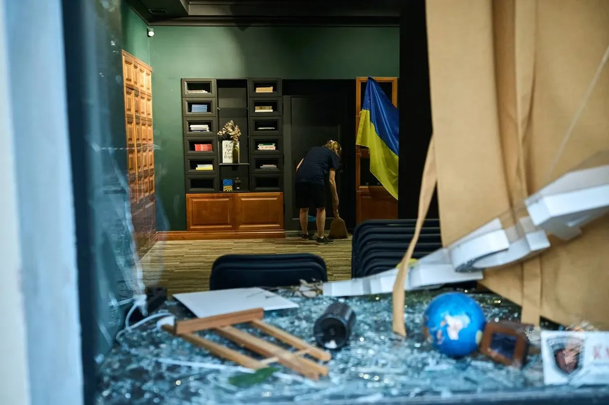 Последствия обстрелов в Одессе в ночь на 23 июля. Фото: <a href="https://t.me/V_Zelenskiy_official/7078?single" rel="noopener noreferrer" title="https://t.me/V_Zelenskiy_official/7078?single">Владимир Зеленский/Telegram</a>