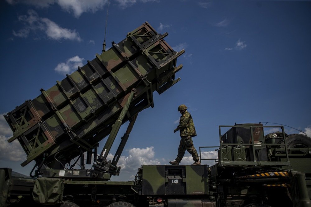 A Patriot air defence system unit placed at the Sliač airbase in central Slovakia, 10 May 2022. Photo: EPA/MARTIN DIVISEK