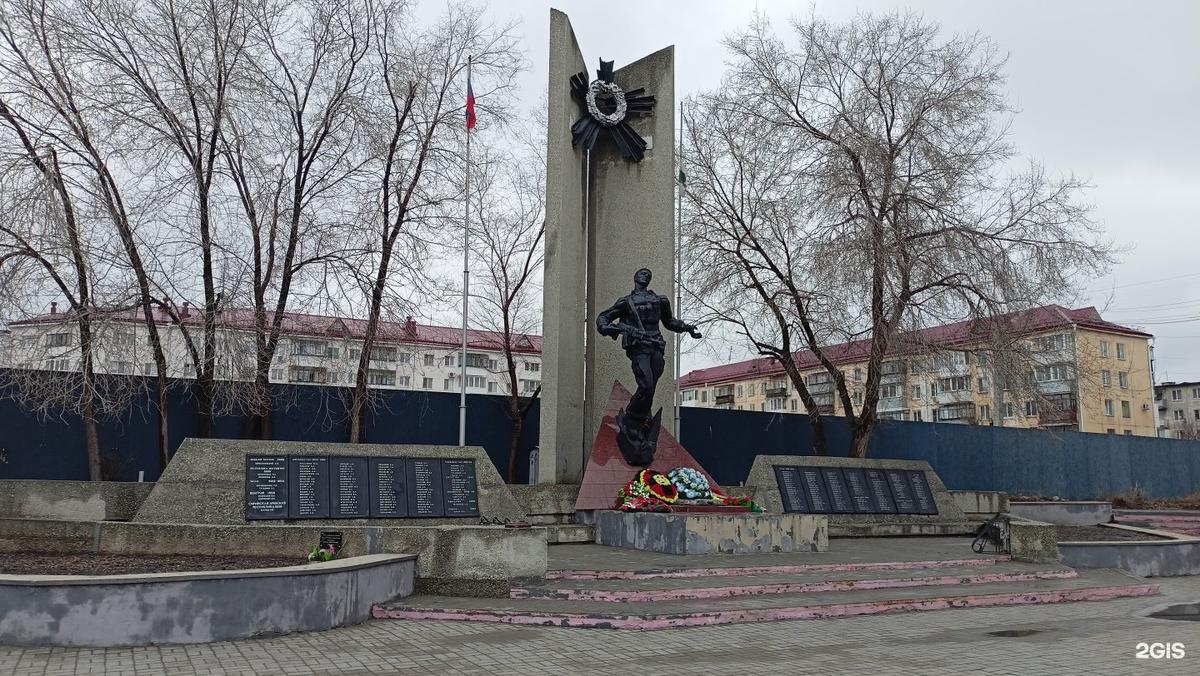 A memorial in Kurgan honouring fallen soldiers who fought in conflicts fought by the Soviet Union and Russia in the latter half of the 20th century. Photo: 2Gis.ru