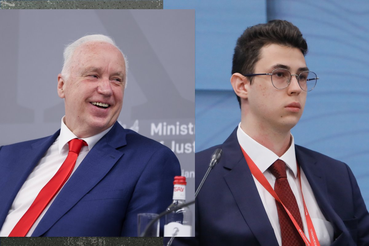 Александр Бастрыкин и его сын Алексей на ПМЮФ. Фото: Валентина Певцов, Михаил Киреев / Росконгресс