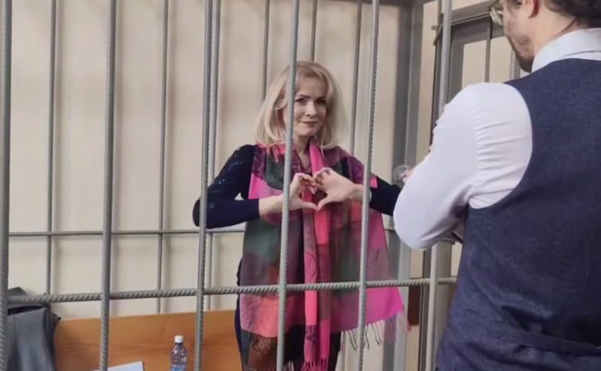 Maria Ponomarenko in court during her sentencing on 24 March 2025. Photo: RusNews