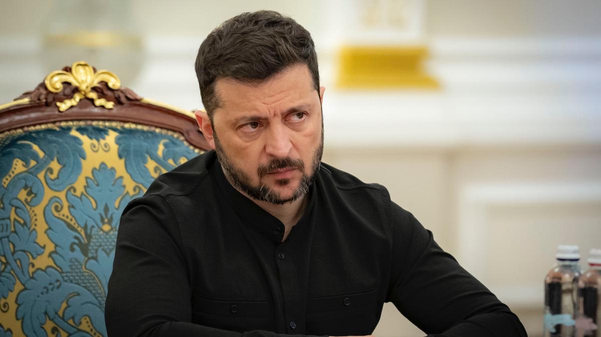 Volodymyr Zelensky attends a National Security and Defence Council meeting on Monday. Photo: Zelensky / X