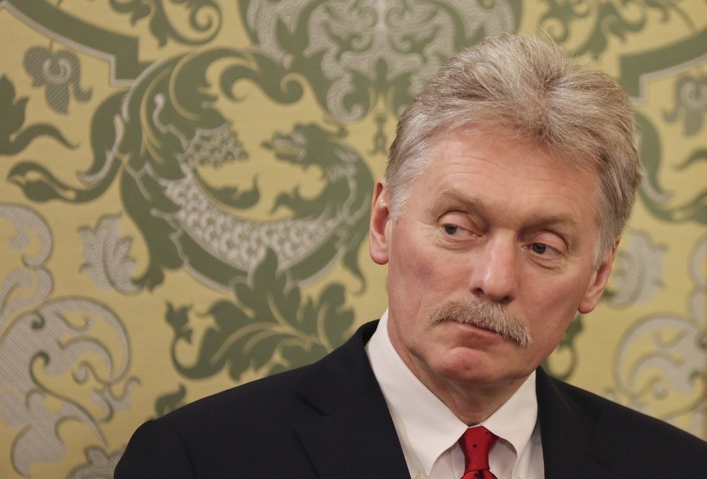 Dmitry Peskov attends a meeting at the Kremlin on 17 March 2025. Photo: EPA/YURI KOCHETKOV