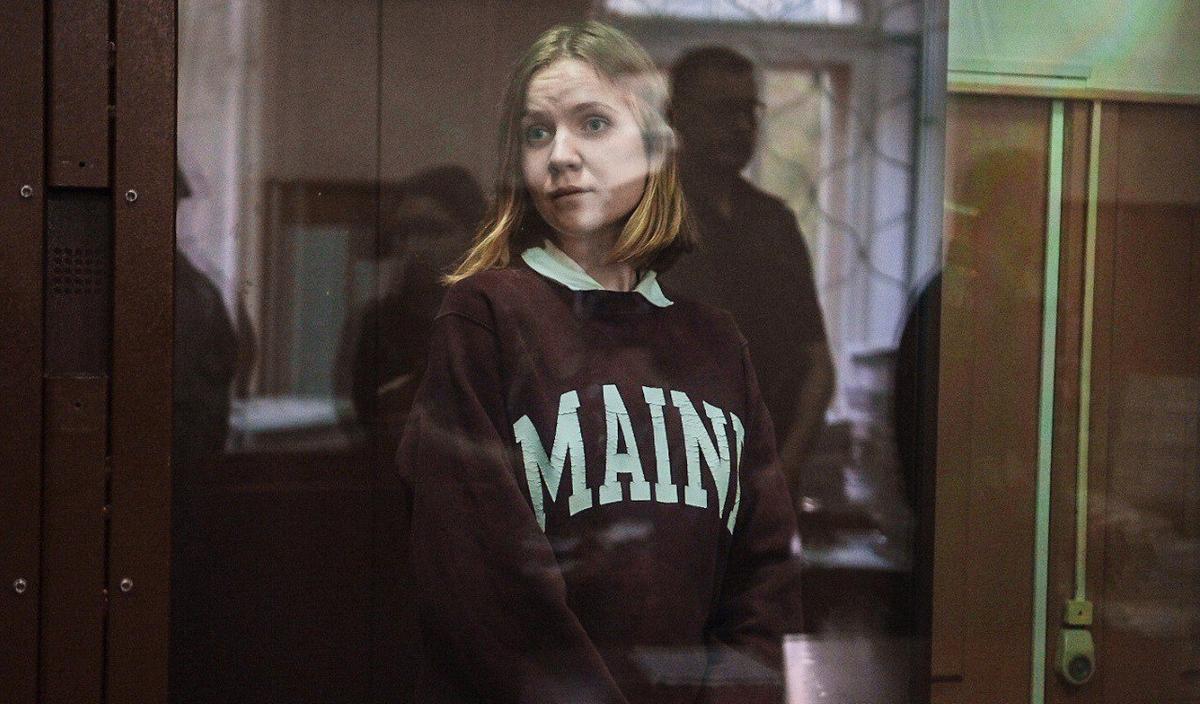Darya Trepova in court. Photo: SOTA,  X