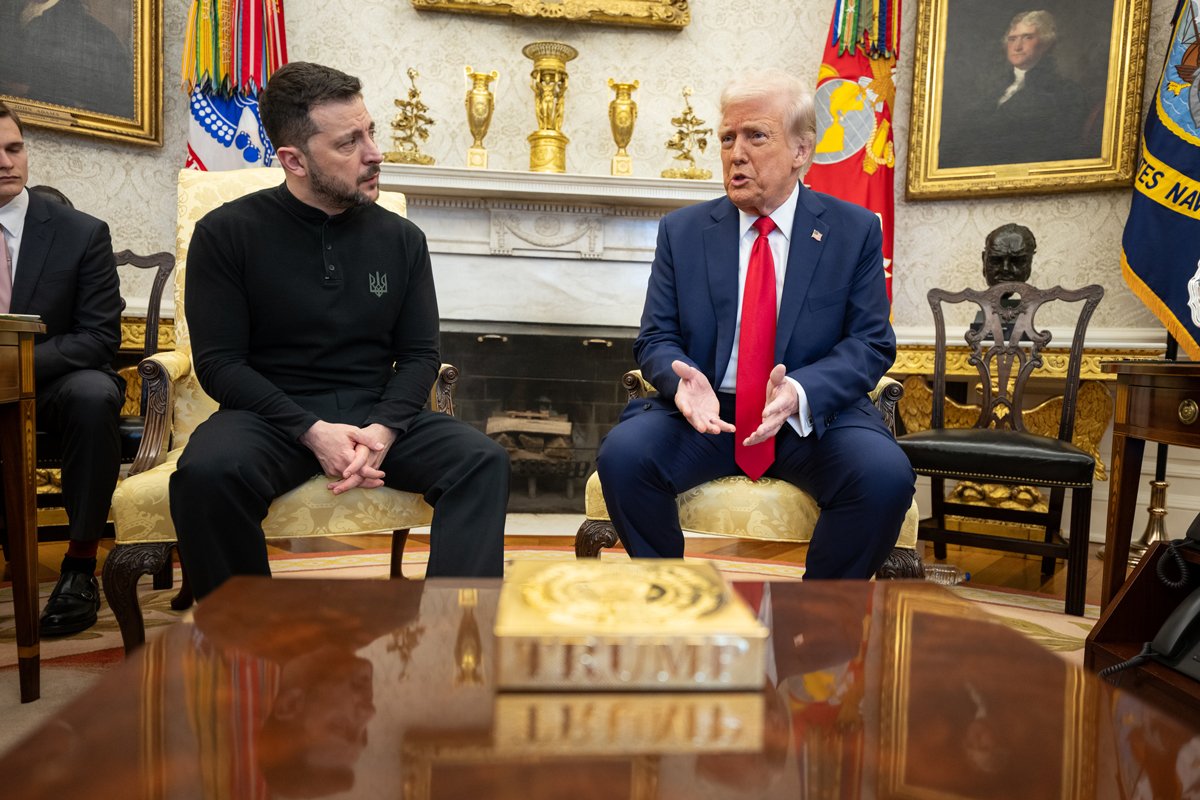 Владимир Зеленский и Дональд Трамп во время встречи в Белом доме, Вашингтон, 28 февраля 2025 года. Фото: The White House / Flickr