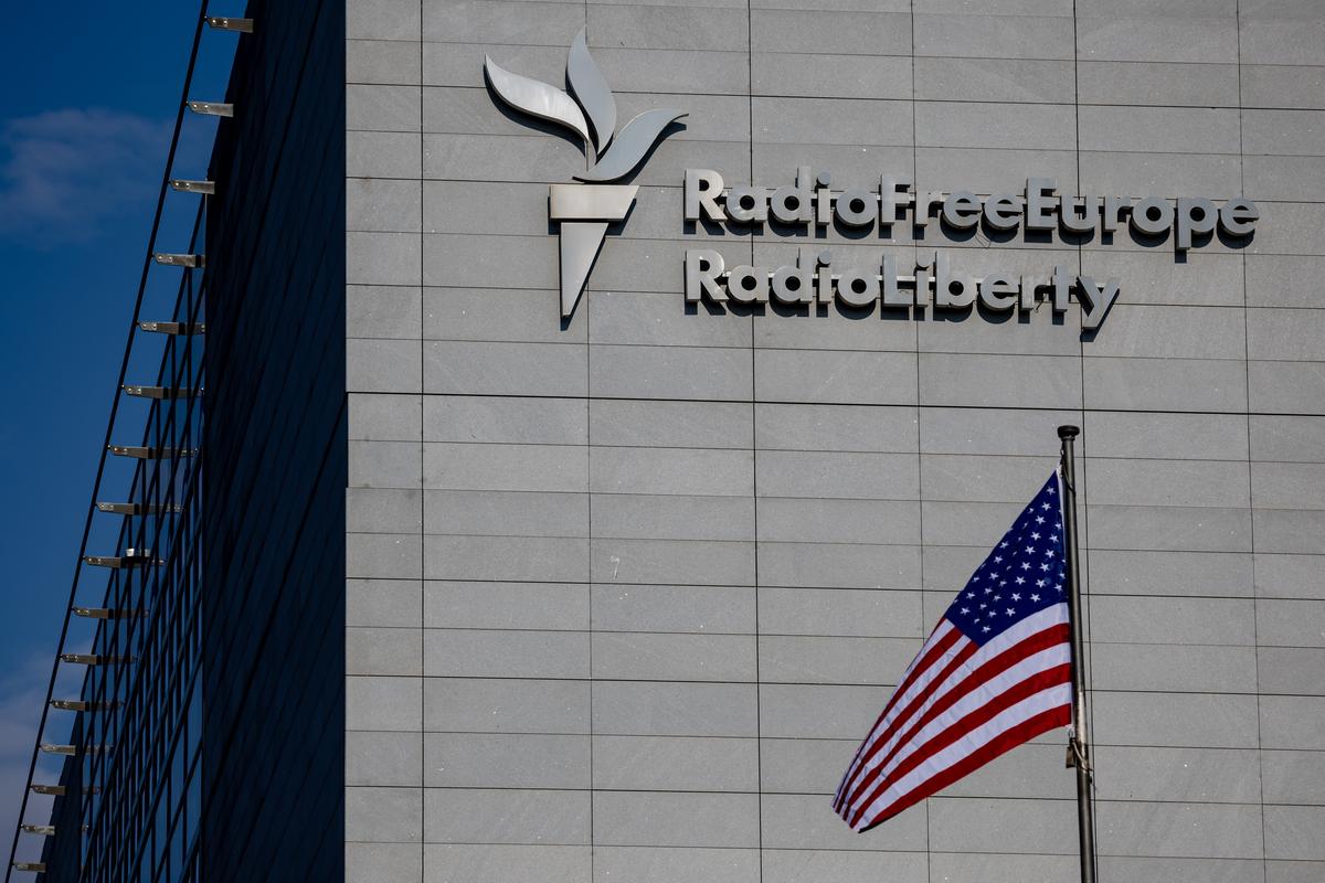 Radio Free Europe/Radio Liberty headquarters in Prague, Czechia, 10 February 2025. Photo: EPA-EFE / MARTIN DIVISEK