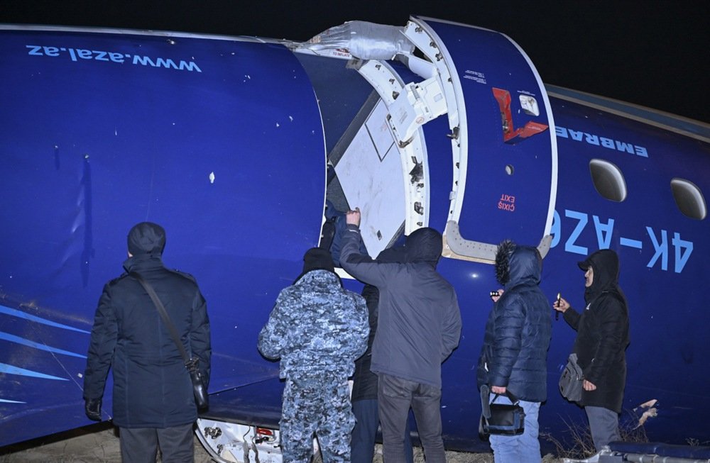 Wreckage of the Azerbaijan Airlines Embraer 190 passenger plane near Aktau, Kazakhstan, 25 December 2024. Photo: EPA-EFE/STR