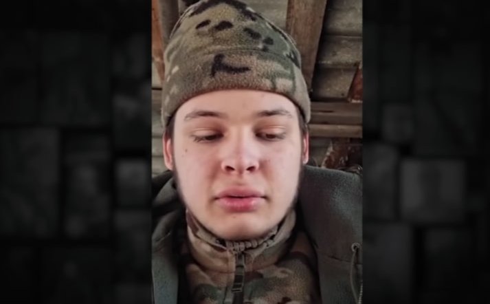 Screenshot from a video Murtazaliev sent to his mother.