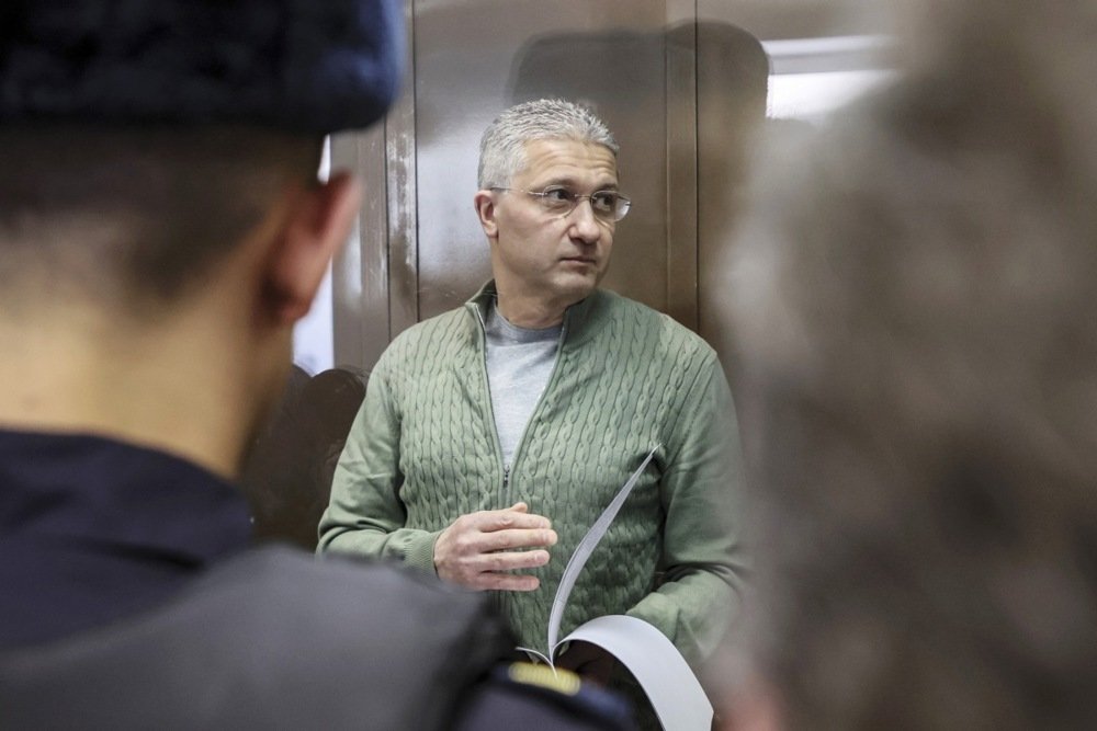 Former Russian deputy defense minister Timur Ivanov attends a court hearing in Moscow, Russia, 24 March 2025. Photo: EPA-EFE/YURI KOCHETKOV