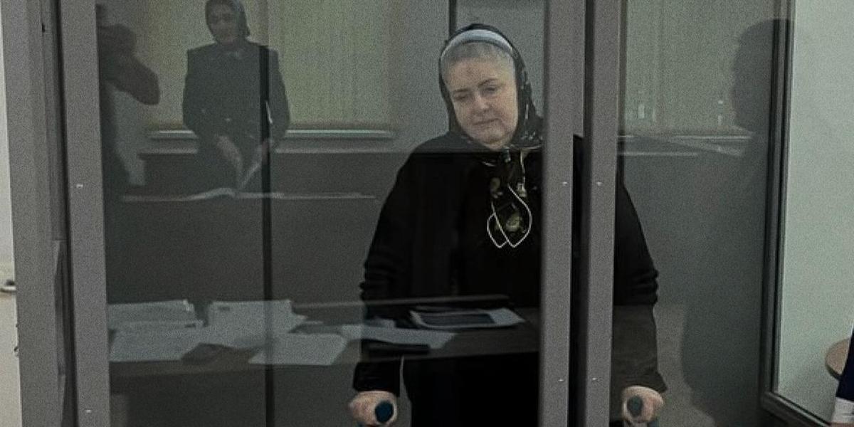 Zarema Musaeva in court. Photo: Crew Against Torture