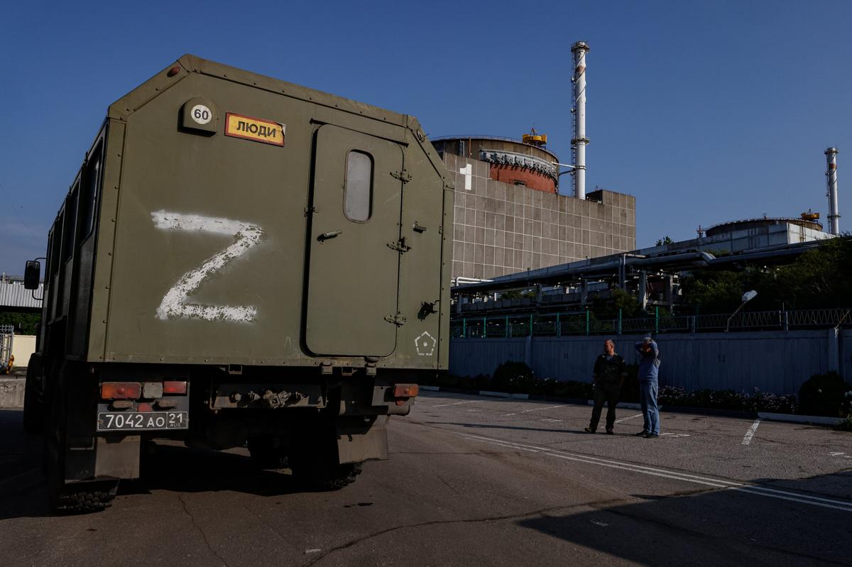 The Zaporizhzhia Nuclear Power Plant in Enerhodar, southeastern Ukraine, 15 June 2023. Photo: EPA / SERGEI ILNITSKY