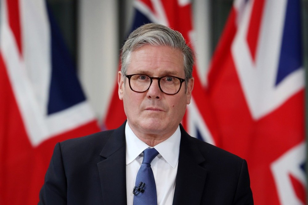 British Pirme Minister Keir Starmer speaks during a press conference at Northwood military base in west London, Britain, 22 May 2025. Photo: EPA-EFE/ANDY RAIN / POOL
