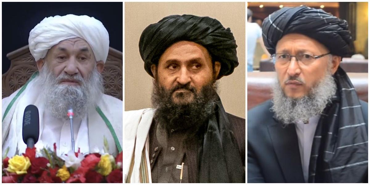 Мулла Мохаммад Хасан Ахунд и его заместители Абдул Гани Барадар и Абдул Салам Ханафи